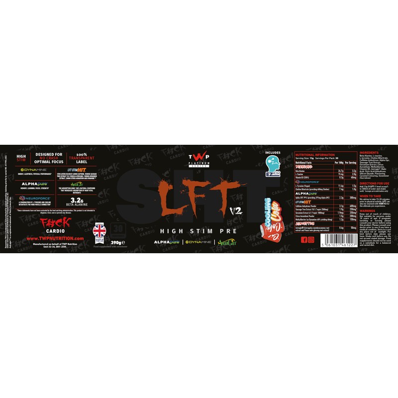 TWP Nutrition Platinum Series LFT V2, High Stim Strong Pre