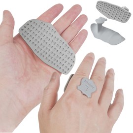 AISHN 2 pcs Anti-Slip Silicone Rypt Grips for Men & Women Hand Grip Gryp Weight Grip for Deadlifts Pull-Ups Gym Grips Lifting Grips for Weight Lifting Heavy Stuff Carrier X-Large Grey