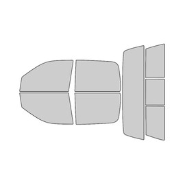 Rvinyl Window Tint Kit Compatible with Dodge Ram 2009-2018 4 Door Crew/Mega Cab - Black 5% - Single Ply No Bubble Film - Do it Yourself Vehicle Complete Precut Kit