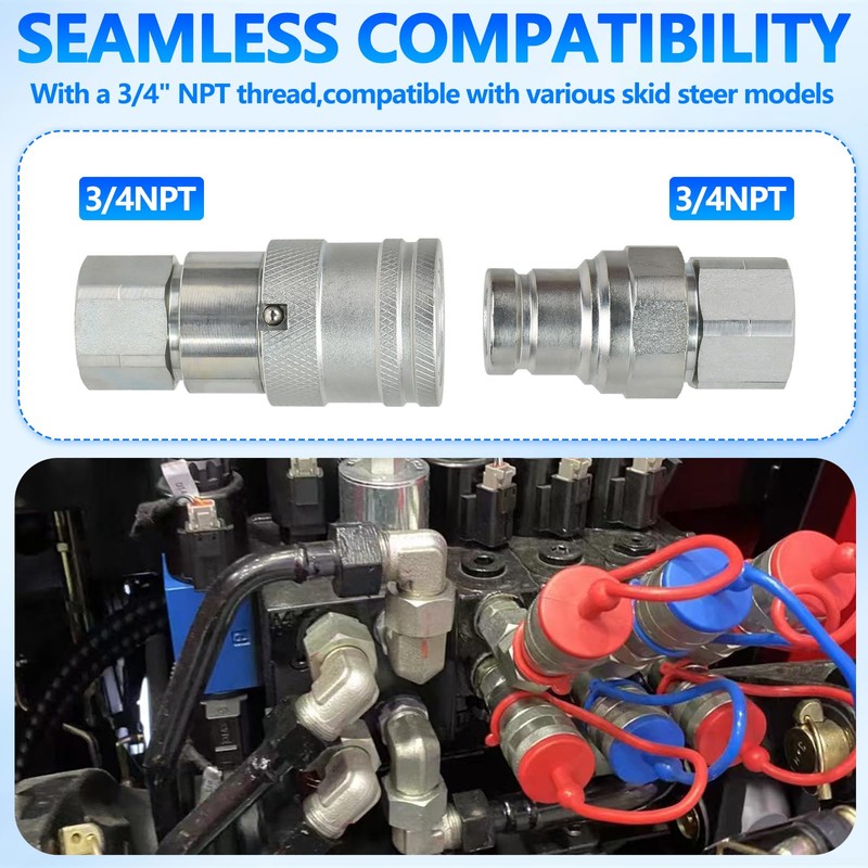 Cplbrb 3/4’’ NPT Flat Face Hydraulic Quick Connect Couplers/Couplings with