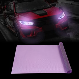 TOMALL 39.7''x11'' Honeycomb Graphic Vinyl Film for Car Headlight Taillight Fog Lights Tint Holographic Laser Self Adhesive Decals Stripes Sports Modification Car Stickers Decorations (Purple)