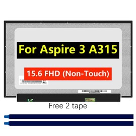 TFTcenter Screen Replacement for Acer Aspire 3 A315-24P A315-24P-R7VH 15.6" FHD 1920 x 1080 1080P IPS LCD LED Laptop Display Panel with Tape