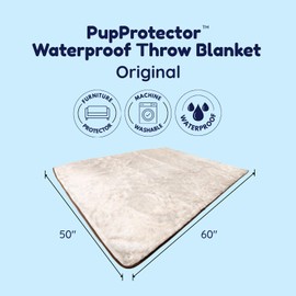 PAW BRANDS PupChill Cooling Waterproof Pet Blanket for Dogs and Cats (Arctic Grey, Original (60" L x 50" W)