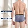 BAMBOO COOL Mens Underwear Briefs Open-fly Briefs Tagfree Breathable men’s