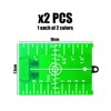 2 Pieces of Reflective Target Plates, Laser Measurement Accessories, Graduated
