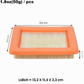 ZLKSKER 17211-Z8B-901 Air Filter Element Compatible with Honda GCV160LA1 HRR216 HRS216 HRN216 HRZ216 GCV190LA HRB217 EB2800I A, Air Purifier for Mitre Mower, Pack of 1
