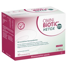 OMNi BiOTiC OMNi BiOTiC HETOX, 30 Portionen (180g), 9 Bakterienst?mme, 15 Mrd. Keime pro Tagesdosis, Pulver, Vegan, Glutenfrei, Lactosefrei, Zur t?glichen Anwendung