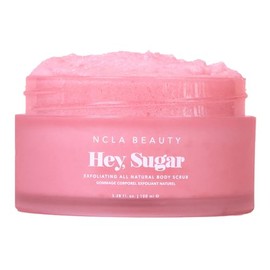 NCLA Beauty Hey Sugar Exfoliante Corporal Natural - Exfoliante de Azúcar Hidratante - Mantecas de Karité, Cacao y Mango - Champán Rosado - 100 ml