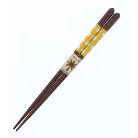 Chopsticks, Dishwasher Safe, Fairy Tale Wood, Acrylic (Natural Wood), Yellow, 6.5 inches (16.5 cm)