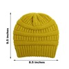 Women Knitted Beanie Hat Satin Lined Winter Warm Cap (White)