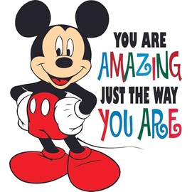 Donald Duck Cartoon Character Minnie Goofy Daisy Porky Pluto You are Amazing Just The Way You are Quote Cartoon Holiday Gift Idea Birthday Christmas Decal Sticker Wall Stickers Ideas (15x13 inch)