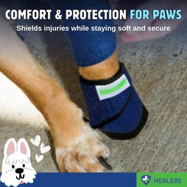 Healers Gauze Insert Bandages for Dog Booties – Non-Stick Paw Pads for Wound Care & Protection – Soft, Breathable, Replaceable Gauze Pads – Fits Small Healers Dog Boots – 8 Pack