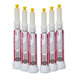Beauty Secrets Nail Glue, Drip & Clog Proof, 6 Pack