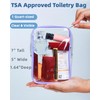 2 Pack TSA Approved Toiletry Bag, Airplane Travel Essentials for