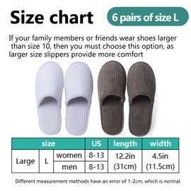 6/10/12 pairs of disposable slippers, hotels, guesthouses, beauty SPA clubs, indoor slippers, bridesmaid sl for weddings, outdoor camping, easy-to-carry slippers for men and women for home guests, washable, reusable, unisex