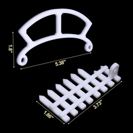 3 Pcs Perch Compatible with Bird Buddy, Side Fence, Wider Extension Perch for DIY Add-ons (White)