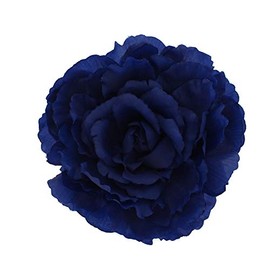 Zac's Alter Ego Very Large Satin-Feel Rose Flower on Concord Clip & Brooch Pin