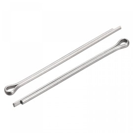 sourcing map 304 Stainless Steel Cotter Pins, 2mm x 40mm Hairpin Clip Fastener Fitting for Automotive, Mechanics, Silver Tone, 30Pcs