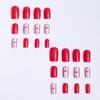 Spring Press on Nails Medium Length Coffin Shaped Fake Nails