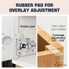Mousike 10 Pack (5 Pair) Soft Close Cabinet Hinges, 1/2