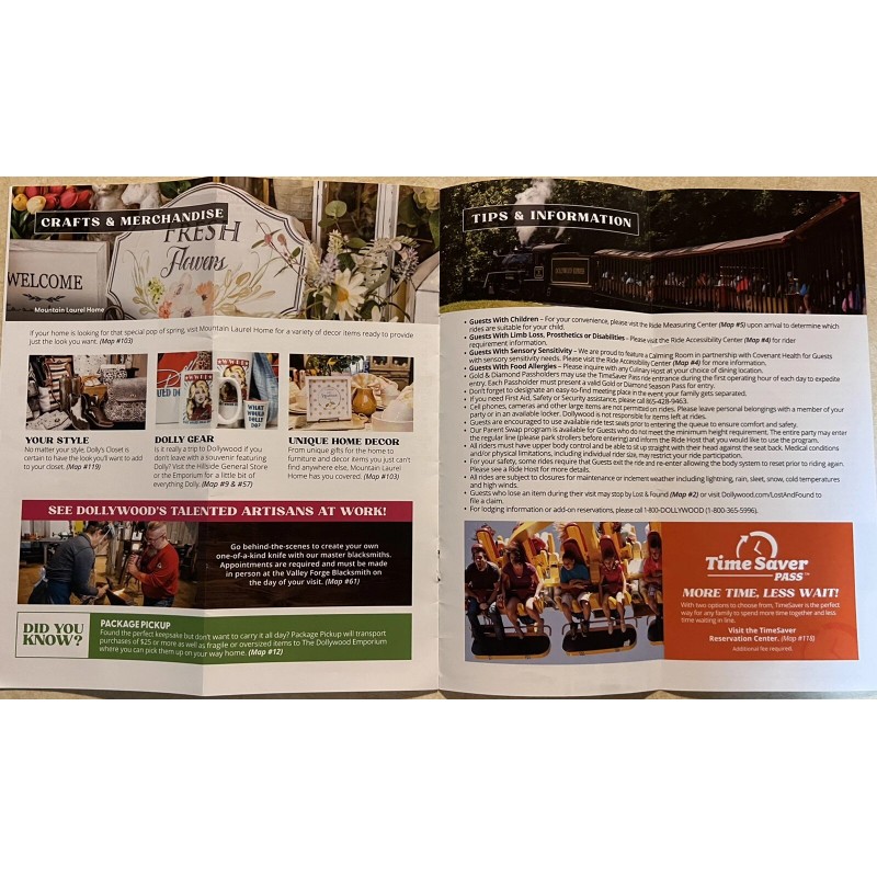 Dollywood map 2022 (Easter)