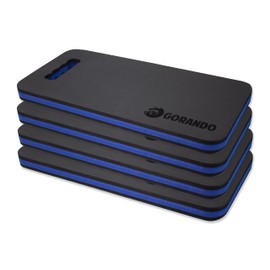 GORANDO® Premium Knee Cushion Set of 4 | Blue | Knee Board | Knee Pad - Ideal for Work in Workshop, Home, Garden | Knee Pads, Knee Mat, Seat Pad