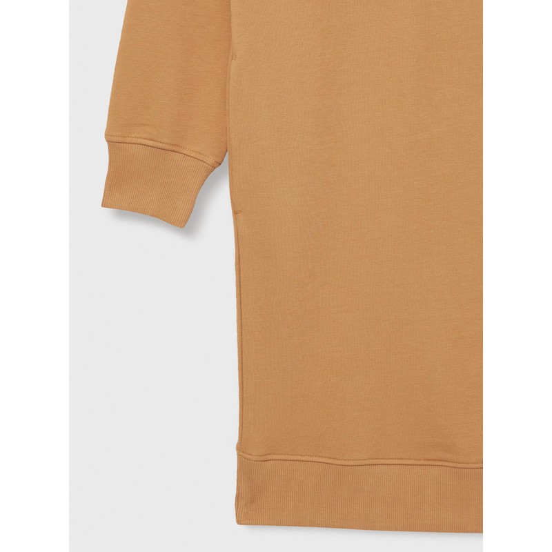 GANT Women's Shield C-Neck Sweat Dress, Caramel beige