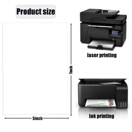 Smanzu 50 Pack 5x7 White Cardstock Paper Blank Thick Heavyweight 92lb Card Stock for Making Invitations cards, Postcards