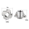 Wensilon 50pcs 3/8"-16 T-nut 304 stainless steel four-jaw - for