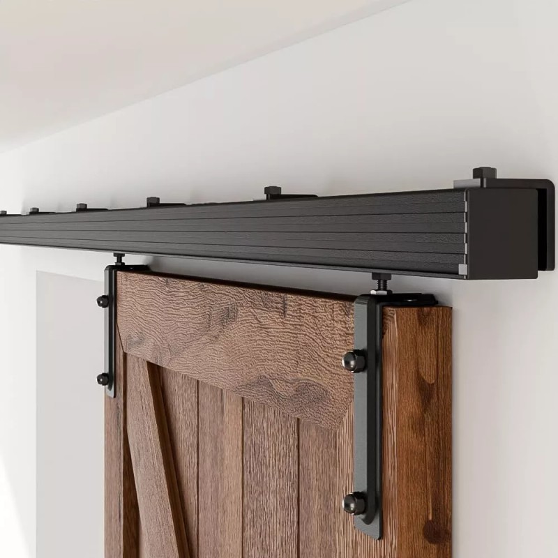 Ccjh 6.6FT Box Rail Hardware Sliding Barn Door Track Aluminium