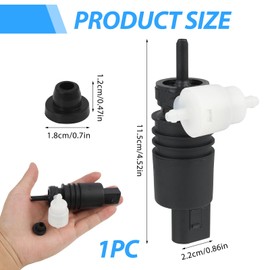 Waschwasserpumpe für Scheibenreinigungsanlage, Scheibenwaschpumpe für Golf 4/5/6/7, A6/Q3/Q7, Wischwasserpumpe für Scheibenreinigung, Wischwasser Auto Pumpe, OEM-Teilenummern 1K6955651 (Weiß)