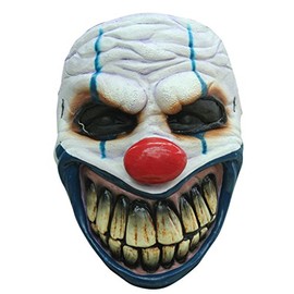 Clown Big Mouth Latex Face Mask Halloween Fancy Dress Adult, Elastic across the back to fasten