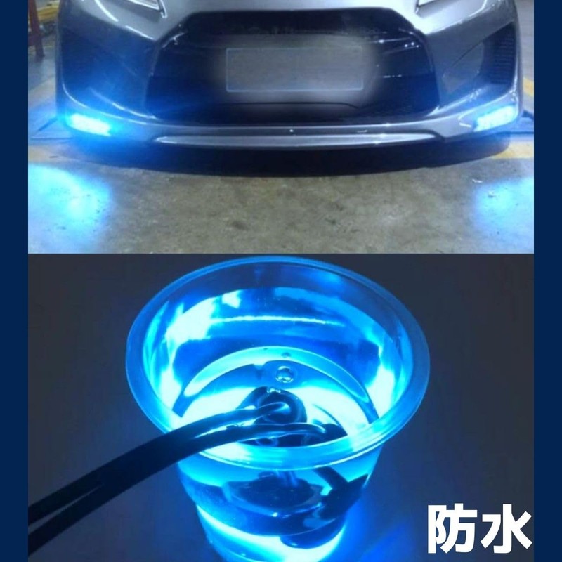 Universal Daylight LED Eagle Eye 23mm Blue 12V 10pcs Set