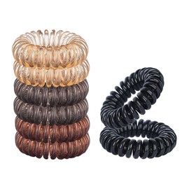 Hair Rubber Spiral Hair Rubber Spring Hair Rubber Phone Cord Type Hair Rubber Stylish 8 Pieces 4 Colors Non-marking Hair Rubber