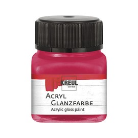 Kreul Gloss Acrylic Paint 20 mL Paint Colour, dark red
