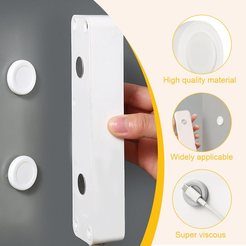 DLPRK Pack of 6 Magnetic Wall Mounts, Remote Control Holder,