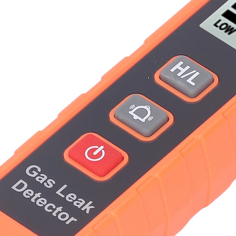 Gas Leak Detector Audible Visual Vibrate Alarm Sensitive LCD Display