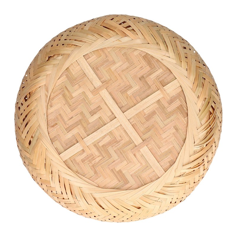 Round Bread Baskets Bamboo Hand Woven Fruits Vegetable Storage Basket
