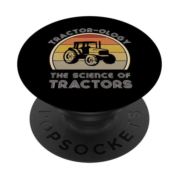 Funny Tractor Lovers Farmer Tractor Stuff Science Of Tractor PopSockets