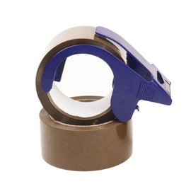 Heavy Duty Packing Tape, 2Pack with One Dispenser, 2.4 mil, 1.88" x 110 yd, Packing Tape Refills for Packing, Shipping and Mailing, Strong Seal on All Box Types for Moving, Office, & Storage (Brown)