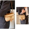 Summer Straw Crossbody Bags For Women Basket Purse Box Purse
