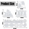 Set of 4 Easter cutting stencils, cutting stencils, Easter bunny,