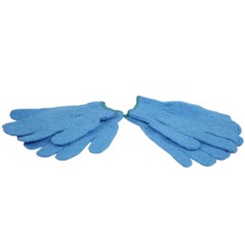 Nordic Care Exfoliating Bath Glove - (4 Pcs, 2 Pairs) Deep Clean Shower Gloves Exfoliating for Shower, Spa, Massage and Body Scrubs | Dead Skin Cell Remover Bathing Accessories