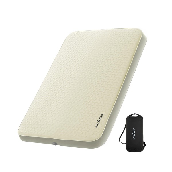 ACACIA 4.3" Thick Self Inflating Sleeping Pad with Foam, Innovative