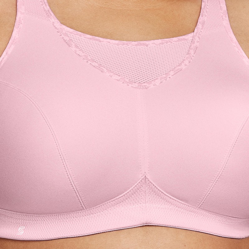 Glamorise - Brasier Deportivo sin Rebote para Mujer #1066, Rosa