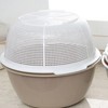 HAOHIZE Plastic Colander, Double Layer Colanders Bowl Set Vegetable Fruit