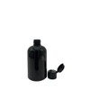 Natural Farms 4 oz Black Boston BPA FREE Bottles -