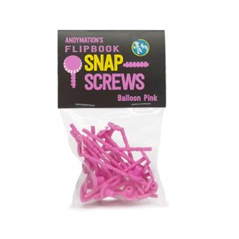 Andymation Snap Screws Pink for Binding Animated flipbooks Together