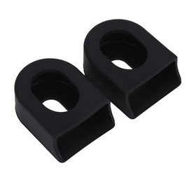 Ejoyous Bicycle Crank Protector, 1 Pair 2 Pieces Bicycle Crank Protector Crank Arm Protection Crank Arm Protection Crank Arm Protective Cover Crankset for Road Bikes Bicycle (Black)