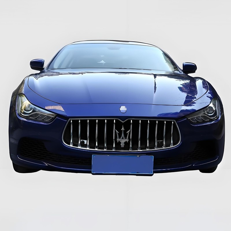 Front Grill Chrome Trim Compatible with Maserati Ghibli 2013 2014